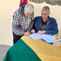Firma del Código de Ética de los dirigentes de la delegación (DPOTU) de Ciego de Ávila