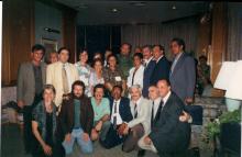 1996 Fidel con la delegación cubana que participo en la Convención Internacional de Hábitat en la ciudad de Estambul. 