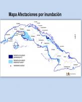 Mapa Afectaciones por inundación Fuente: Dirección de Ordenamiento Territorial del IPF.