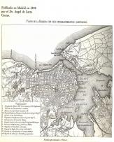 Plano de La Habana con sus Establecimientos Sanitarios, 1898