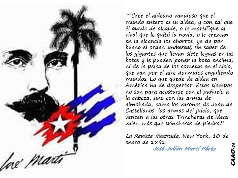 172 Aniversario del natalicio de José Julián Martí Pérez; 28 de enero de 1853 / 19 de mayo de 1895. 172 Aniversario del natalicio de José Julián Martí Pérez; 28 de enero de 1853 / 19 de mayo de 1895.