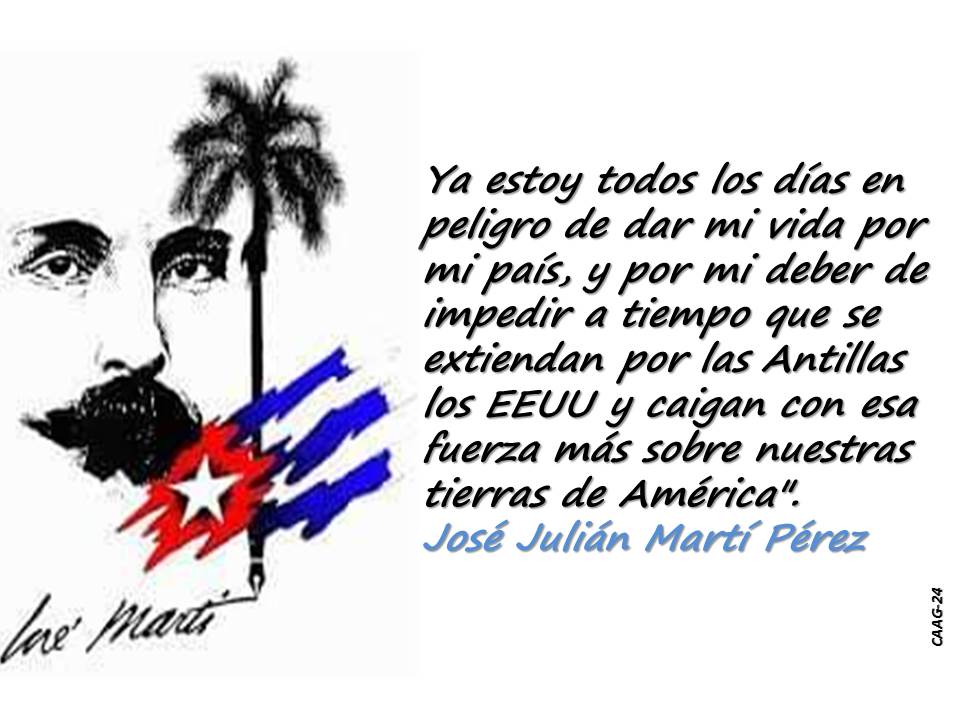 172 Aniversario del natalicio de José Julián Martí Pérez; 28 de enero de 1853 / 19 de mayo de 1895. 172 Aniversario del natalicio de José Julián Martí Pérez; 28 de enero de 1853 / 19 de mayo de 1895.