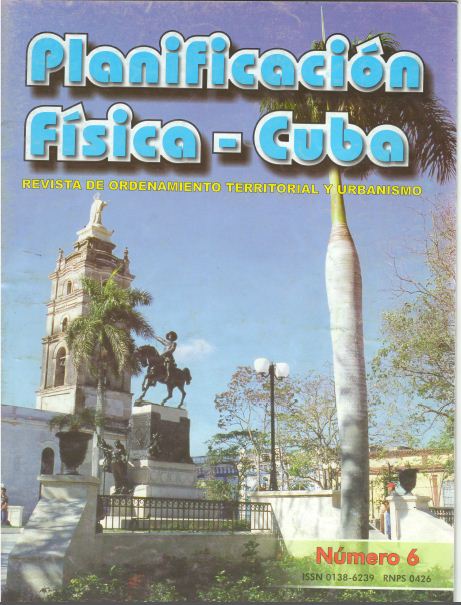 Portada de la Revista No.6 -2003 Planificación Física: Cuba Portada de la Revista No.6 -2003 Planificación Física: Cuba