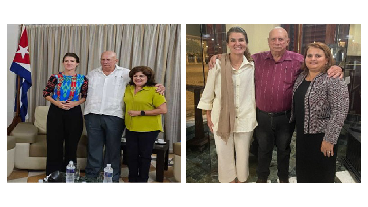 Encuentro con la Sra. Déborah Rivas Saavedra, Viceministra del Ministerio del Comercio Exterior y la Inversión Extranjera - Mincex, y con la gobernadora de La Habana, Sra. Yanet Hernández Pérez, acompañada por el Presidente del INOTU, Raúl Omar acosta Gregorich. Encuentro con la Sra. Déborah Rivas Saavedra, Viceministra del Ministerio del Comercio Exterior y la Inversión Extranjera - Mincex, y con la gobernadora de La Habana, Sra. Yanet Hernández Pérez, acompañada por el Presidente del INOTU, Raúl Omar acosta Gregorich.