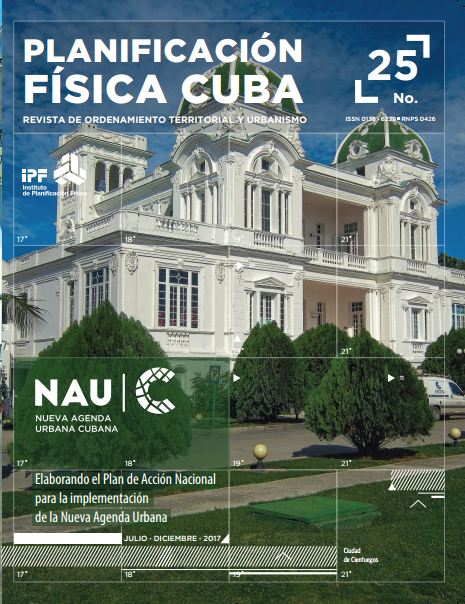 Portada de la Revista No.25 -2017 Planificación Física: Cuba Portada de la Revista No.25 -2017 Planificación Física: Cuba