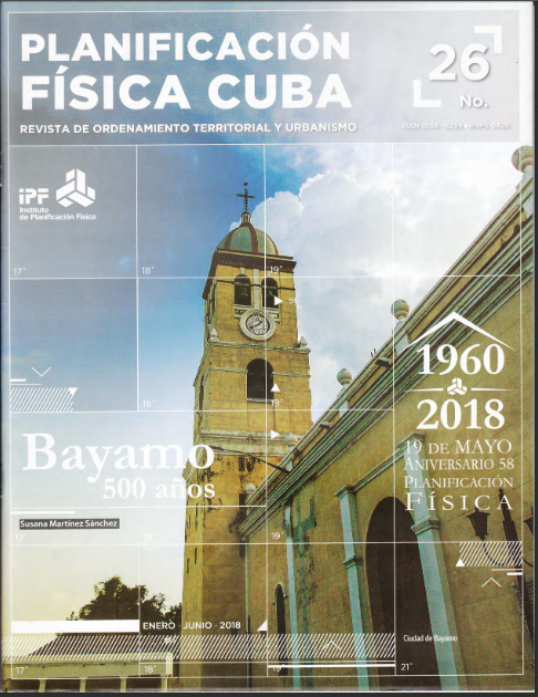 Portada de la Revista No.26 -2018 Planificación Física: Cuba Portada de la Revista No.26 -2018 Planificación Física: Cuba