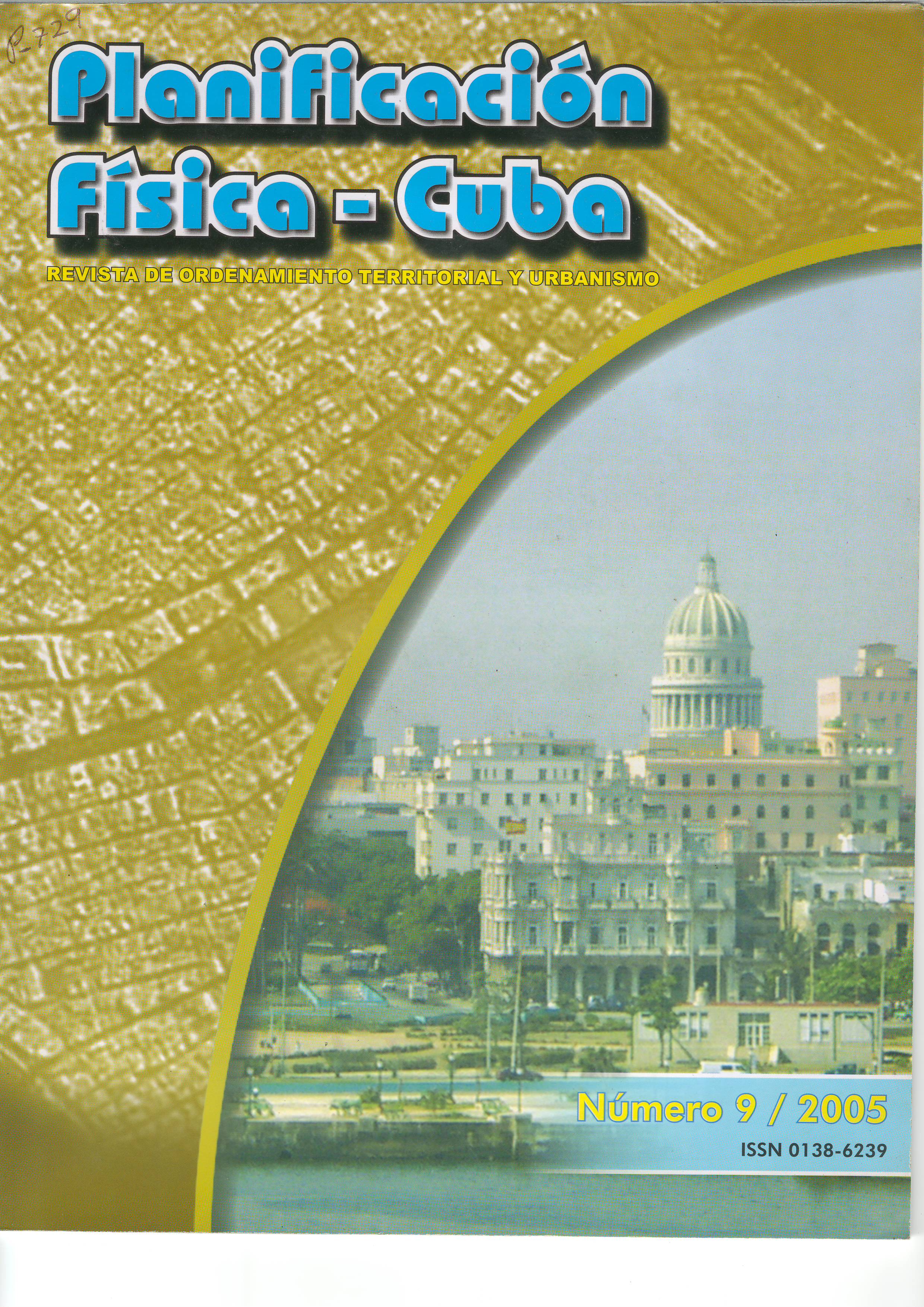 Portada de la Revista No.9 -2005 Planificación Física: Cuba Portada de la Revista No.9 -2005 Planificación Física: Cuba
