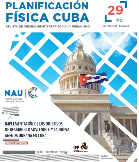 Portada de la Revista No.29 -2019 Planificación Física: Cuba Portada de la Revista No.29 -2019 Planificación Física: Cuba