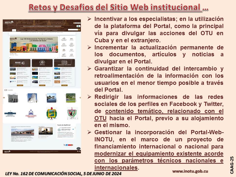 Relanzamiento del Portal-Web-INOTU Relanzamiento del Portal-Web-INOTU