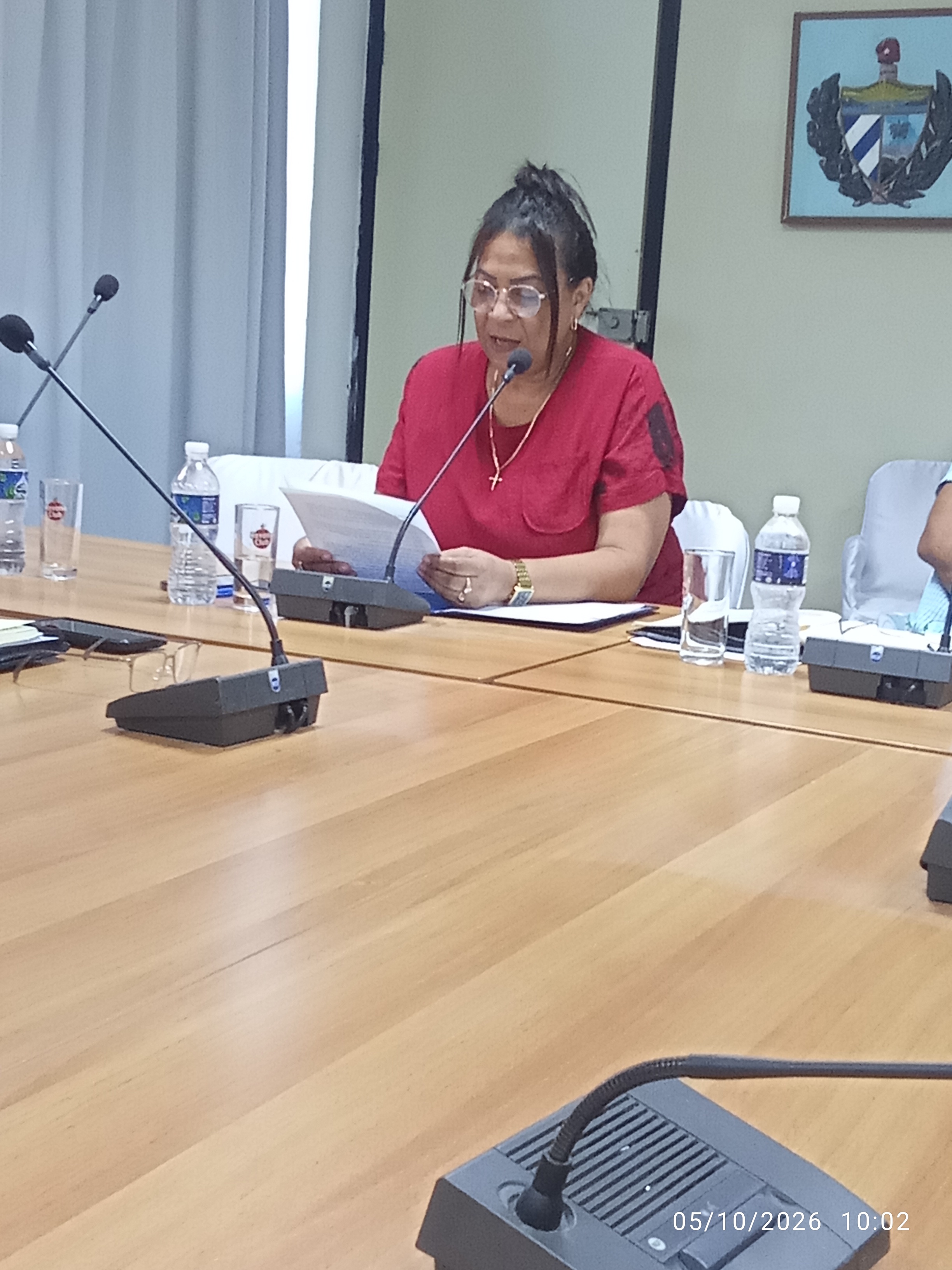 La palabras iniciales estuvo a cargo de la vicepresidenta Yenelkys Mejias Chacón.