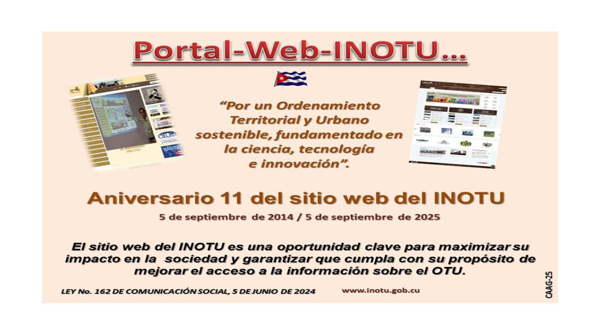 Aniversario 11 del sitio web del INOTU