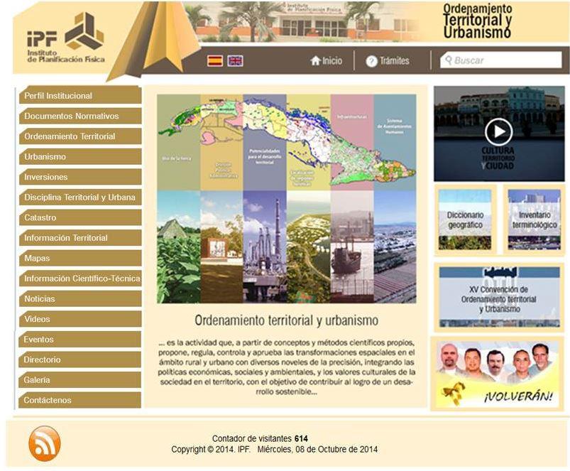 12 Aniversario de la creación  del sitio Web del Instituto de Planificación Física