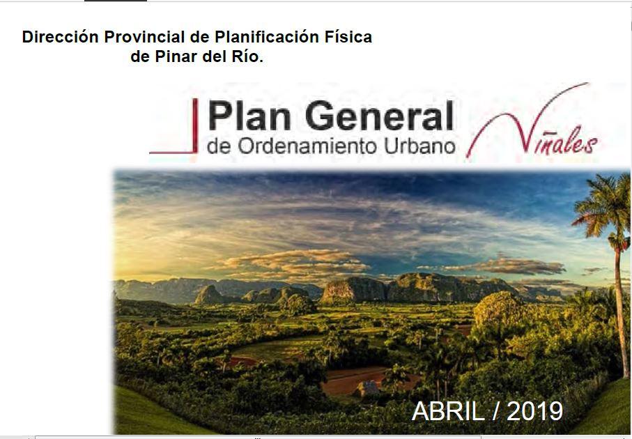 Plan General de Ordenamiento de la ciudad de Viñales
